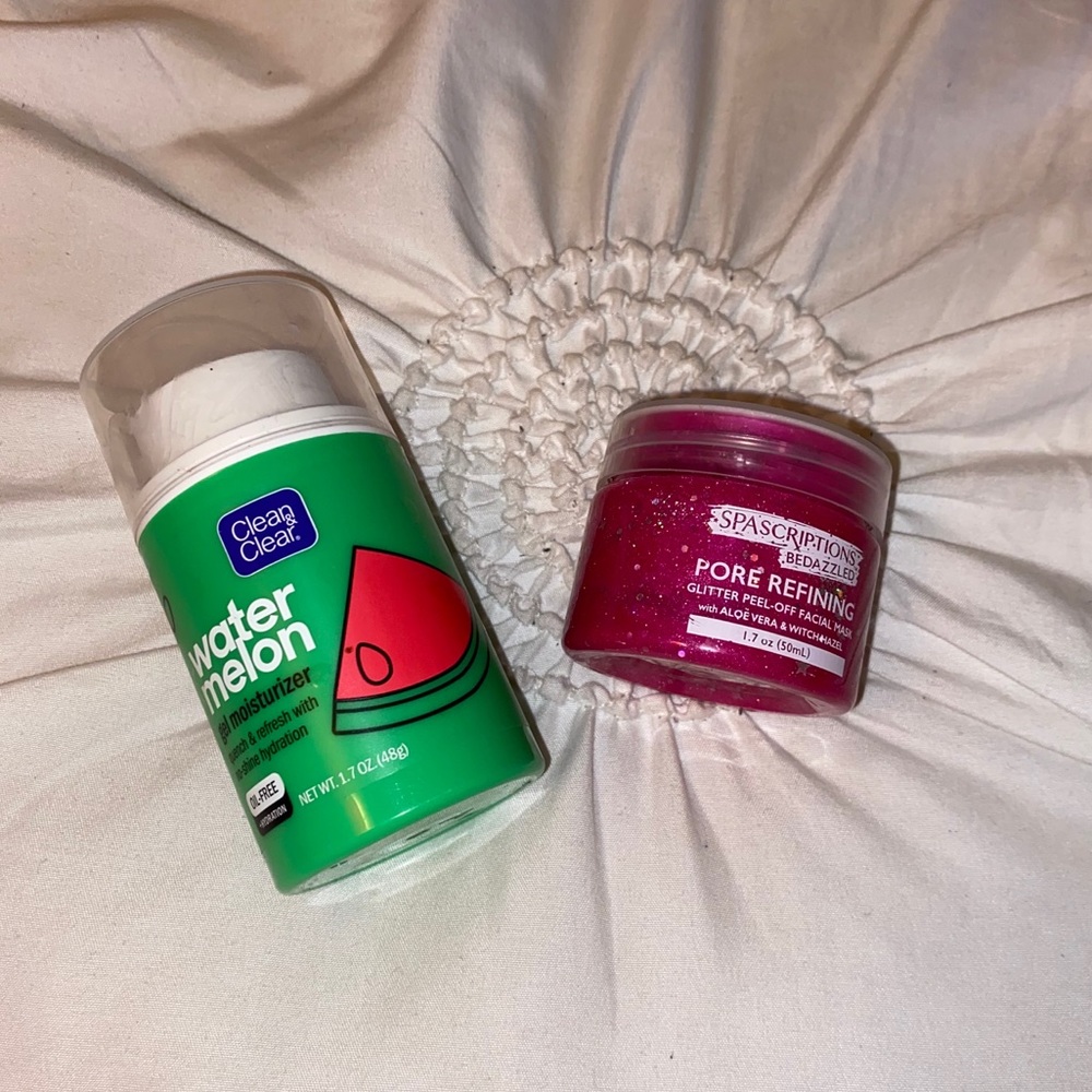 2 Piece Facial Care Set w GlitterMask&Moisturizer